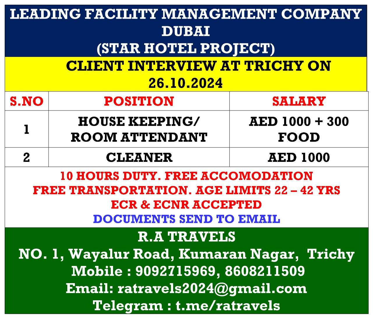 LEADING FACILITY MANAGEMENT COMPANY JOBS IN DUBAI