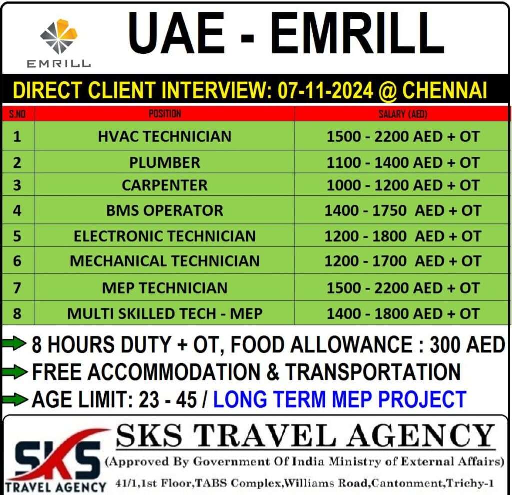 HIRING FOR EMRILL JOB IN UAE-gulf jobs-gulfwalkin-abroad jobs