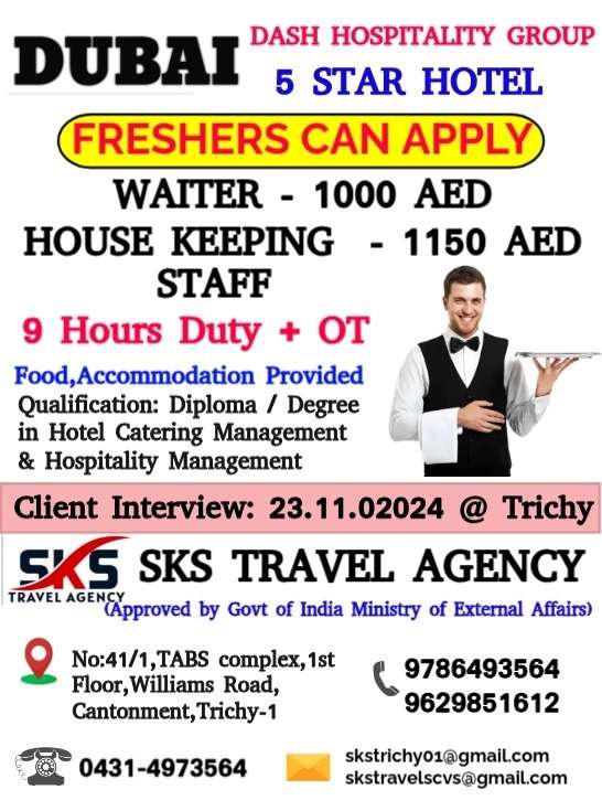 HIRING IN 5-STAR HOTEL OPPORTUNITIES IN DUBAI-abroad jobs-gulf job-gulf walkin