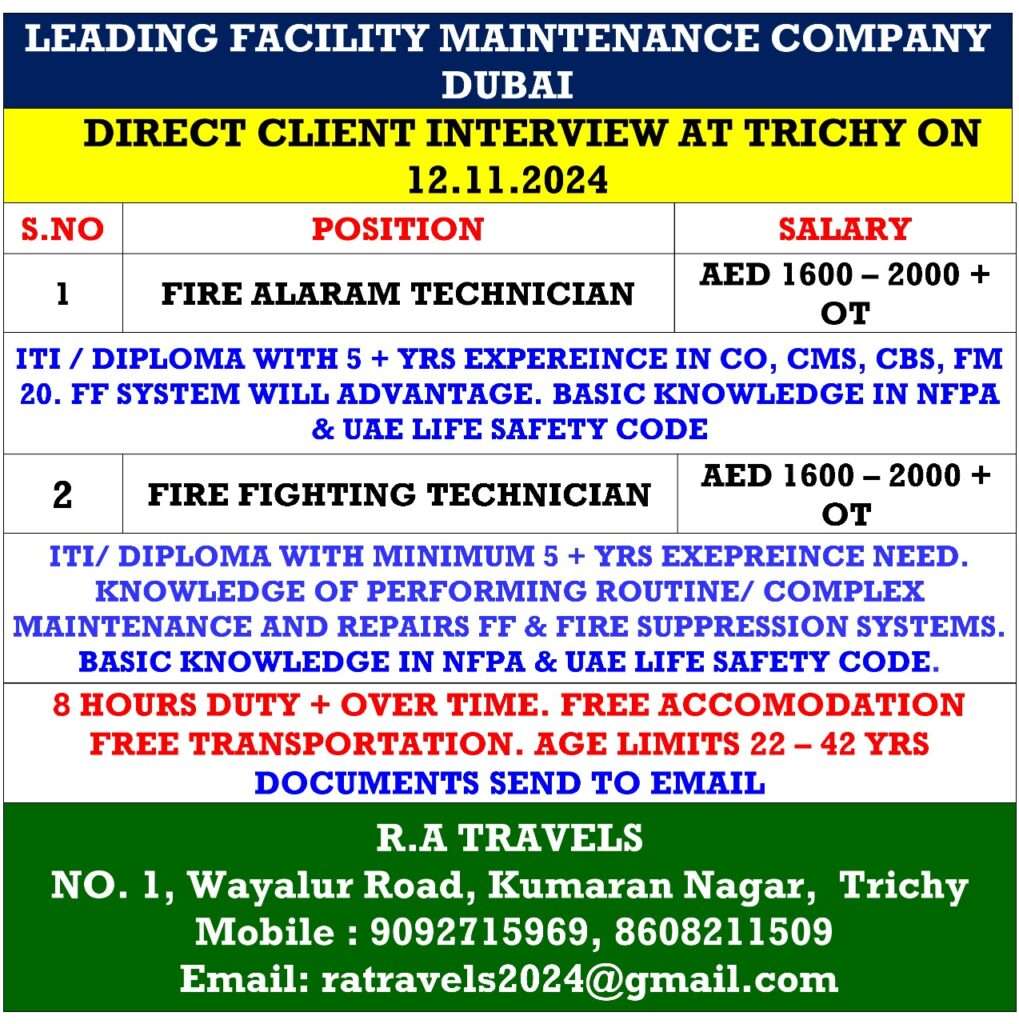 LEADING FACILITY MAINTENANCE COMPANY JOBS IN DUBAI JOB-gulf jobs-gulf walkin-abroad jobs