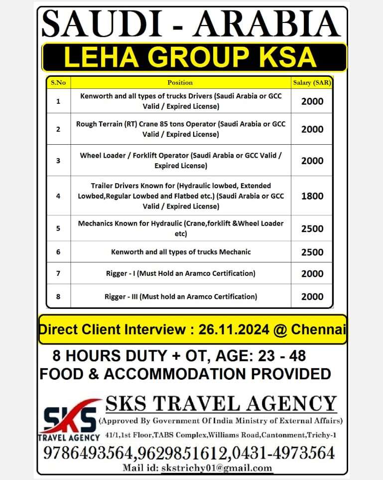 LEHA GROUP OPPORTUNITIES IN SAUDI ARABIA