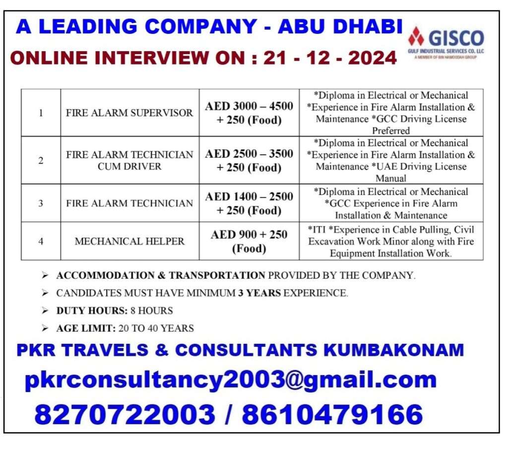 HIRING FOR NEW WORKS IN ABU DHABI-abroad jobs-gulf jobs-gulf walkin