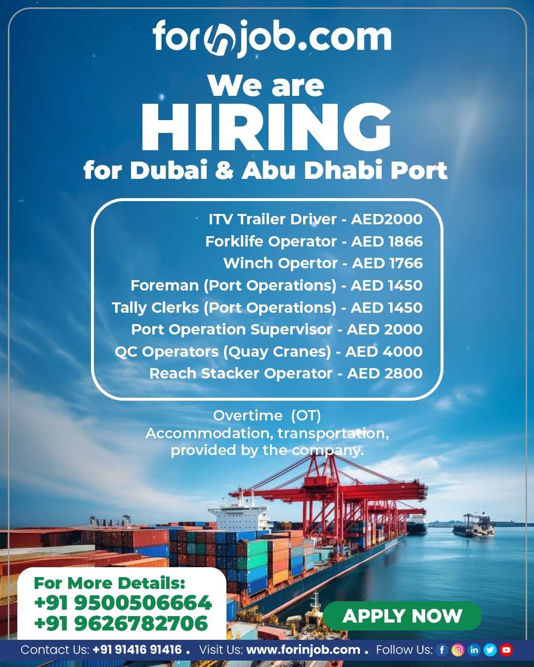 HIRING FOR JOBS APPLY IN DUBAI