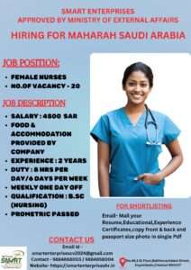 HIRING FOR MAHARAH NURSES JOBS IN SAUDI ARABIA-abroad jobs-gulf jobs-gulf walkin