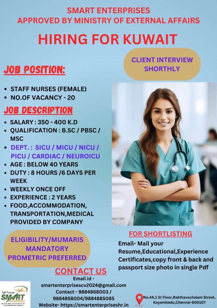 HIRING FOR STAFF NURSES JOB IN KUWAIT-abroad jobs-gulf jobs-gulf walkin