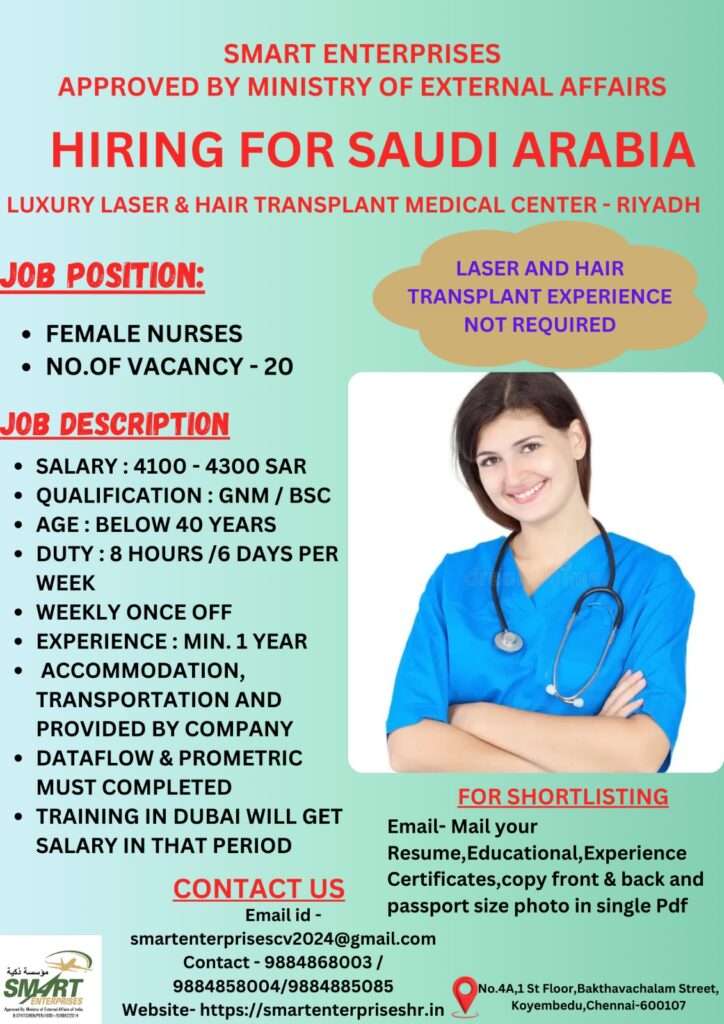 HIRING FOR FEMALE NURSES JOBS IN SAUDI ARABIA-abroad jobs-gulf jobs-gulf walkin (2)