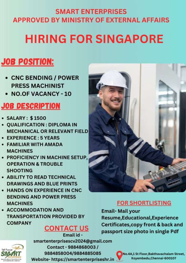 HIRING FOR GCC WALKIN JOBS IN SINGAPORE-abroad jobs-gullf jobs-gulf walkin