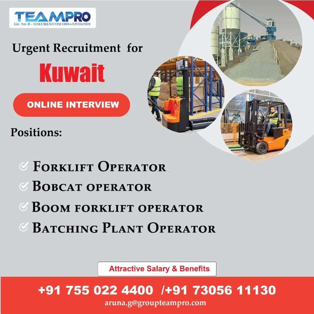 HIRING FOR OPERATOR JOB IN KUWAIT-abroad jobs-gulf jobs-gulf walkin