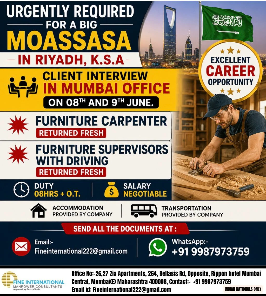 CLIENT INTERVIEW IN MUMBAI OFFICE ON 08TH AND 9TH JUNE.