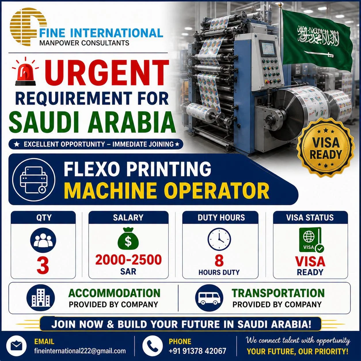 URGENT HIRING FOR SAUDI ARABIA COMPANY ONLINE CLIENT INTERVIEW